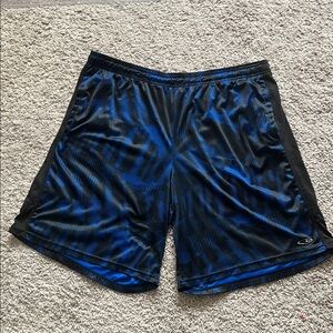 C9 by Champion Black and Blue Athletic Shorts with Elastic Waistband